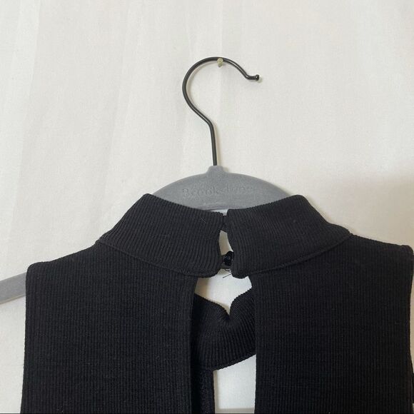 ASTR Cutout Knit Bodycon Dress Black New - Picture 7 of 10